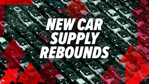 New car supply rebounds