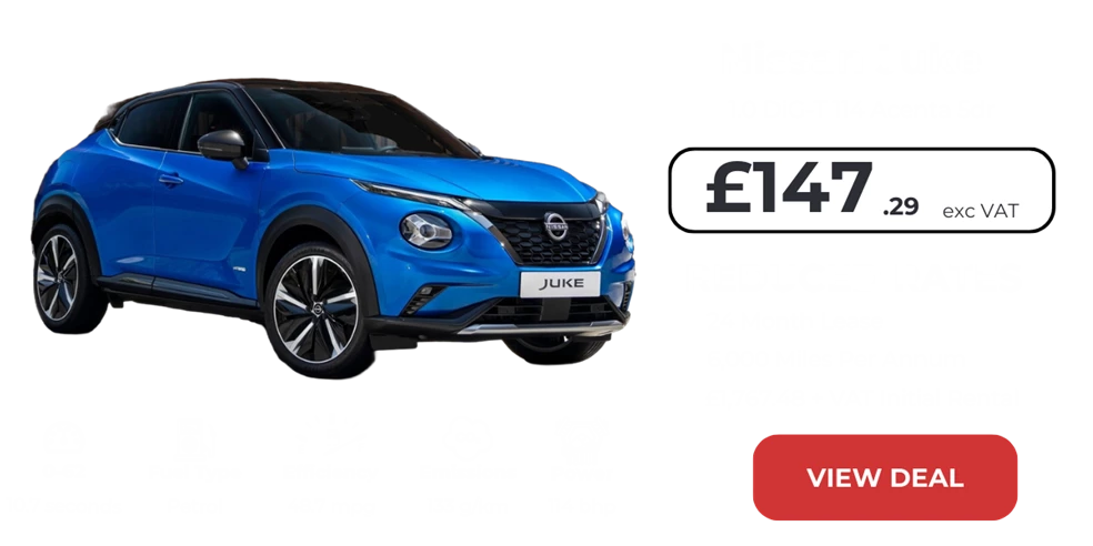 Nissan Juke - £147.29 + VAT