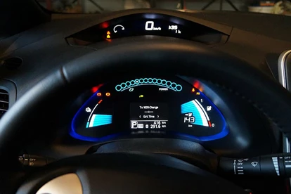 Electric Car, Nissan Leaf Dashboard