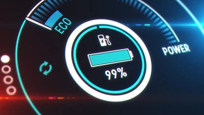 EV Battery Charging Display