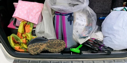 boot with equipment in weighing down EV