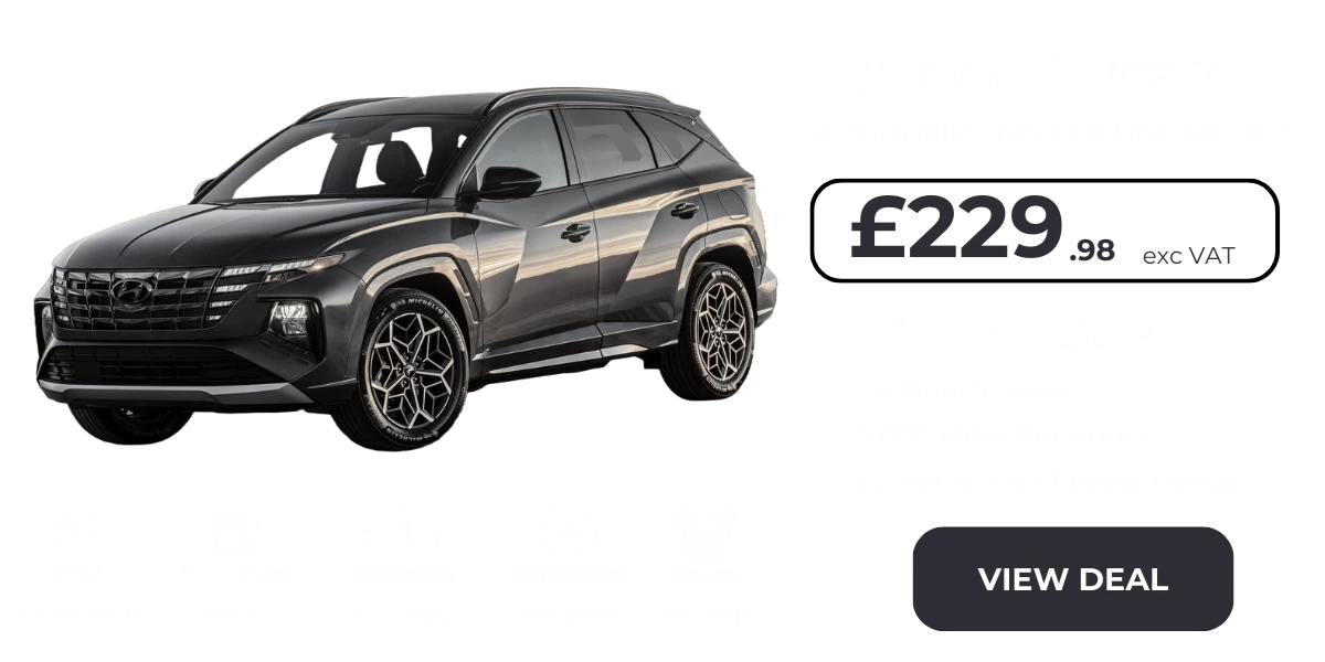 Hyundai Tucson N Line - £229.98 + VAT