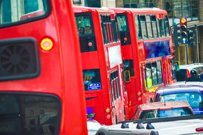 Traffic jam in London