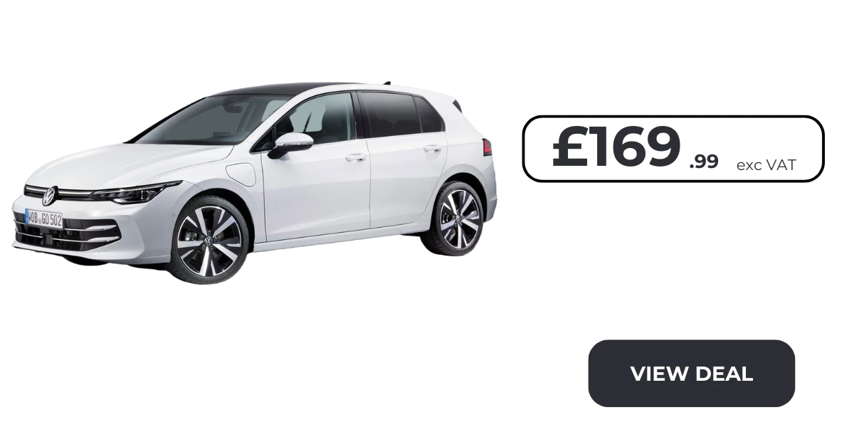 VW Golf - £169.99 + VAT
