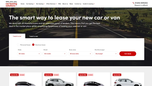 Car Leasing Solutions Unveils their new Car & Van Leasing Web Site
